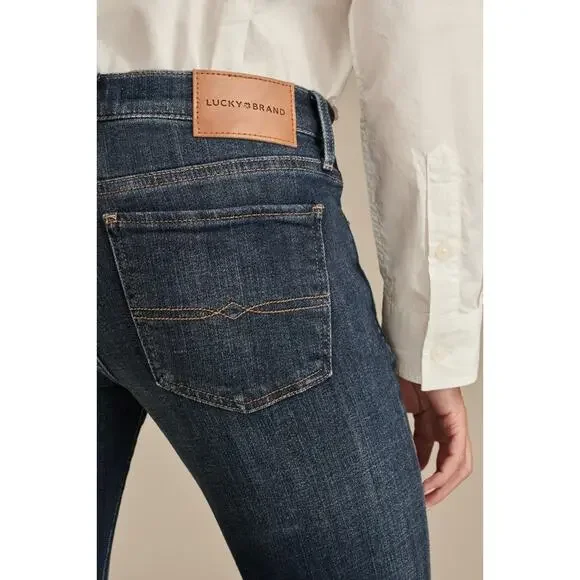 Lucky Brand Women Size 4/27 Regular Sweet Boot Mid-Rise Blue Jeans Dark Blue - Picture 3 of 9